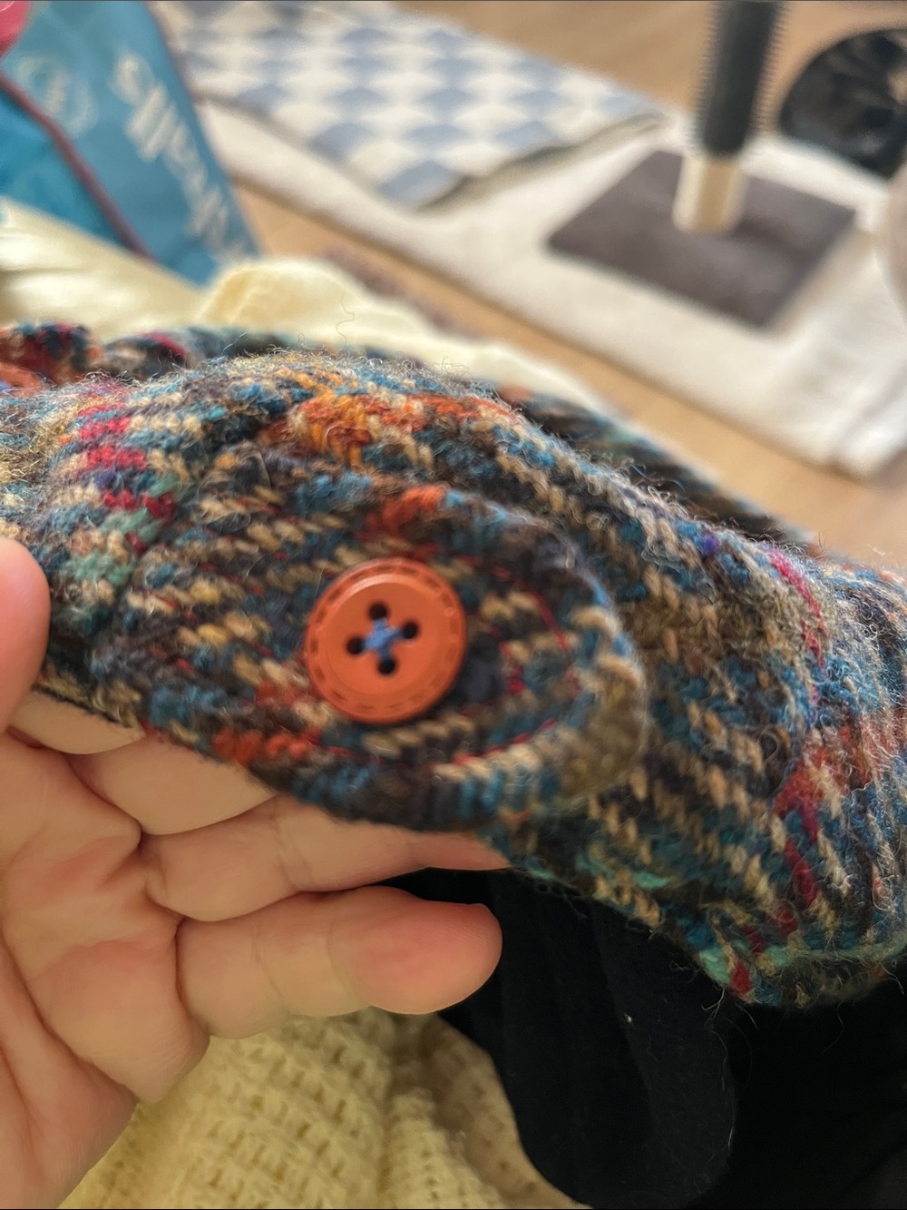 Grevi SzM Made it Italy Unisex Multicolor Tweed Cap - Picture 7 of 7